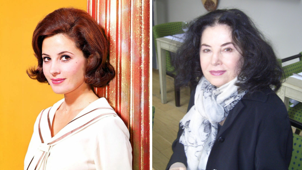 Barbara Parkins then and now 