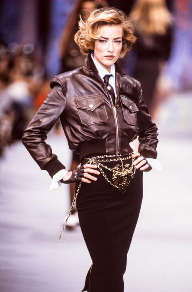 Tatjana Patitz during Paris Fashion Week in 1991