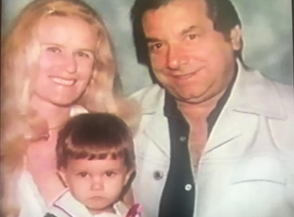 Judith with her parents