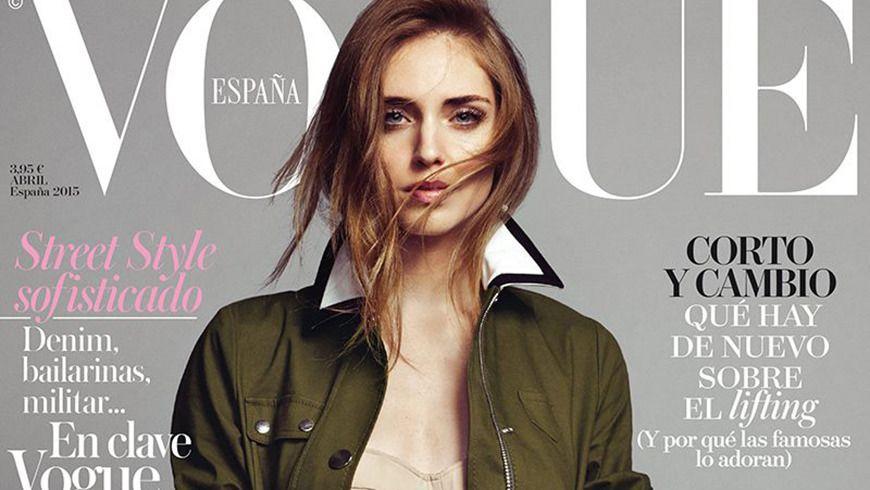 Chiara Ferragni on the cover of Vogue