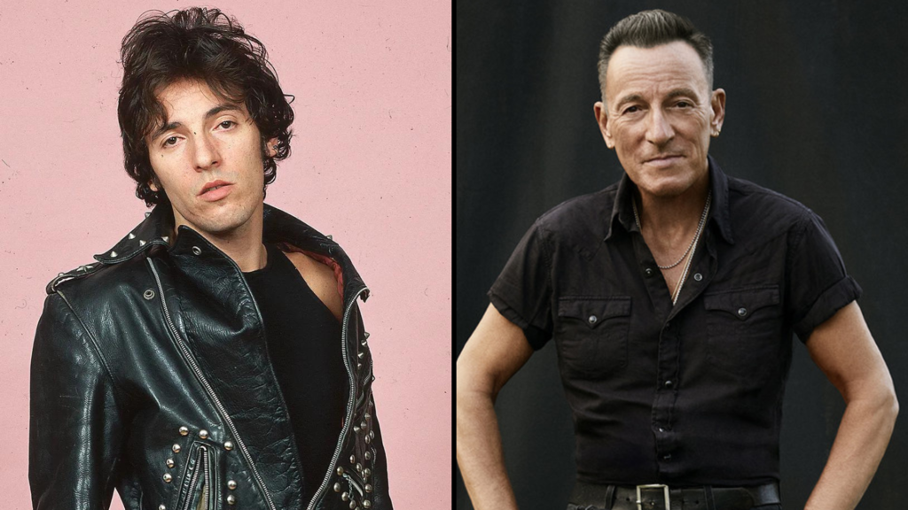 Bruce Springsteen then and now